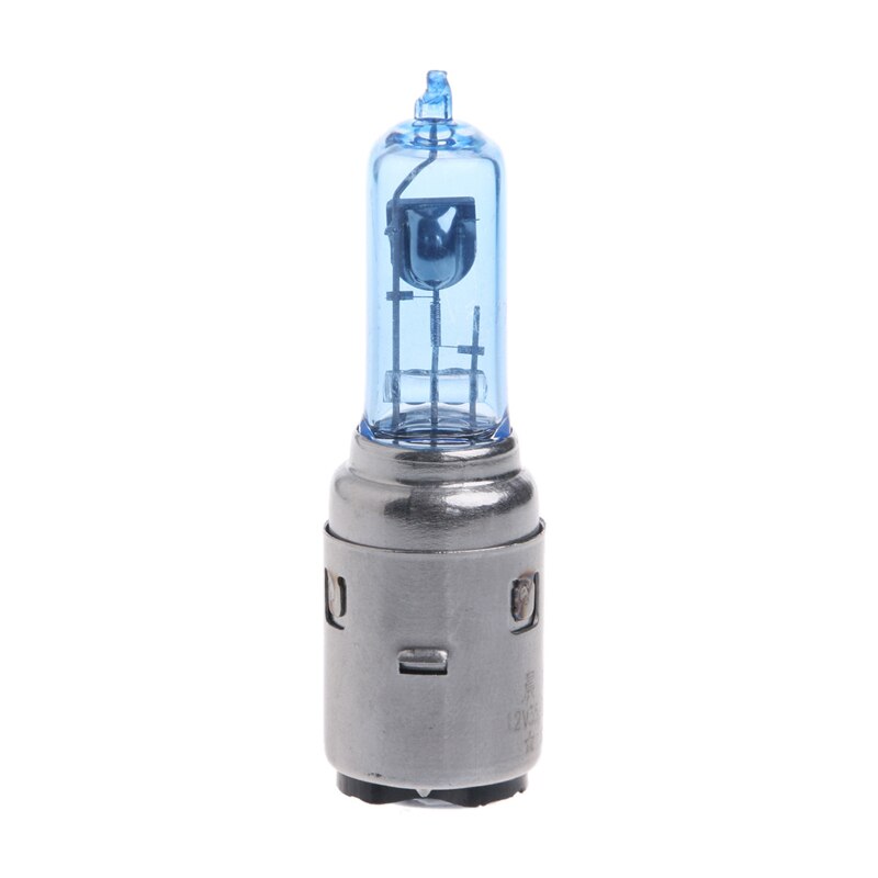 Bombilla halógena para faro delantero de motocicleta BA20D, luz blanca de xenón, CC de 12V, 35W