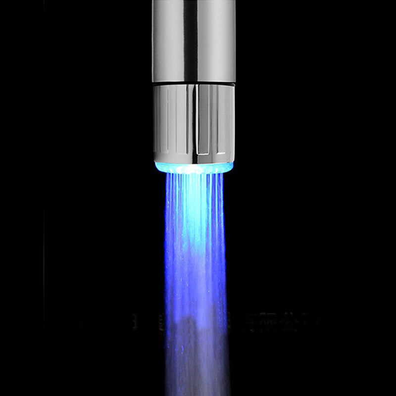 Grifo de ducha LED brillante, potencia hidroeléctrica de Color RGB, cabezal de ducha colorido romántico, múltiples modos seleccionables AA