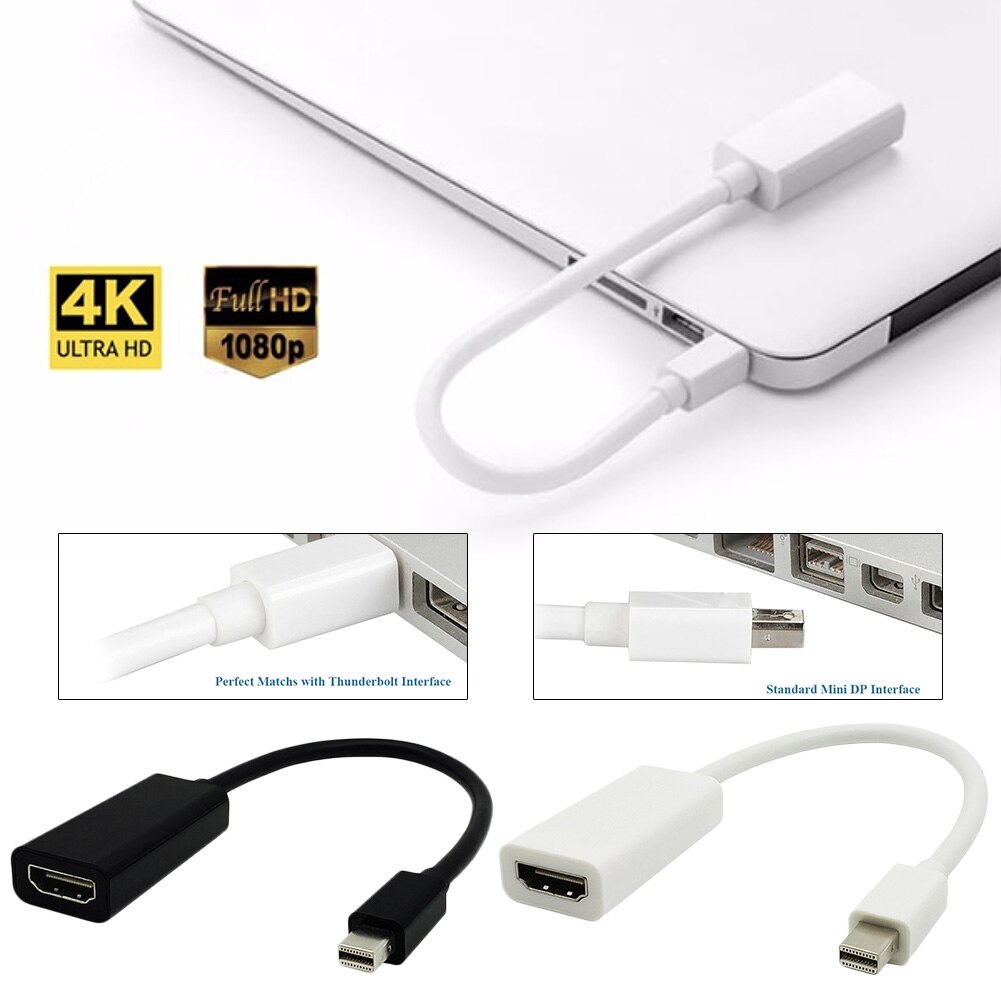 Mini DP Auf HDMI Mini DP ZUM HDMI Kabel Mini Displayport Adapter Konverter Kabel 1080P Laptop Computer Zubehör