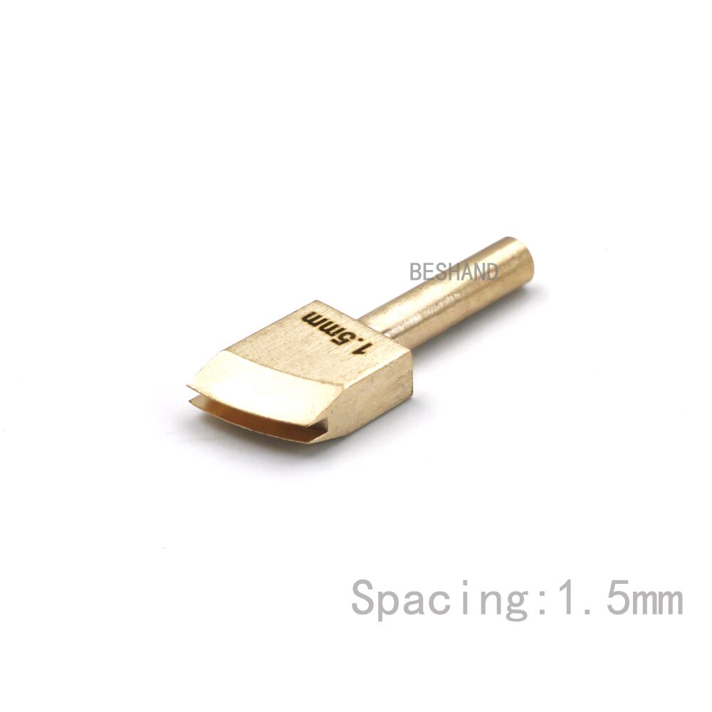 Rand Rillmaschinen Lineer Rand Gerät Tipps Durcheinander Burnisher Kopf Lötkolben Spitze für Leder Handwerk DIY Dichtung Polieren Werkzeug setzt: 1.5mm