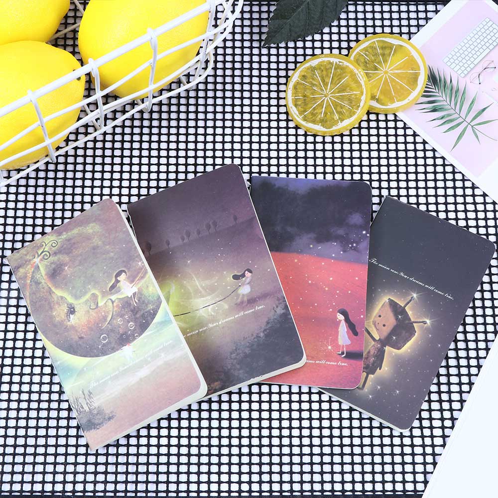 2PCS Korean Stationery Beautiful Wind 80k Car Line Small Book Small Notebook Office School Supplies