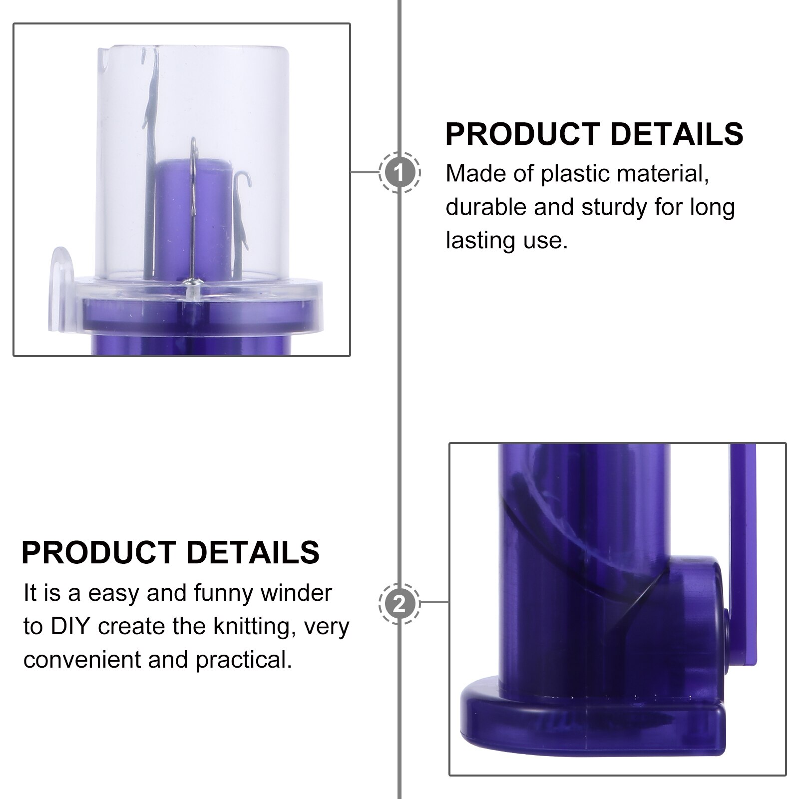 1 impostato di utensili rotanti manuali per tessitura fai-da-te macchina per tessere macchina per maglieria mulino per maglieria