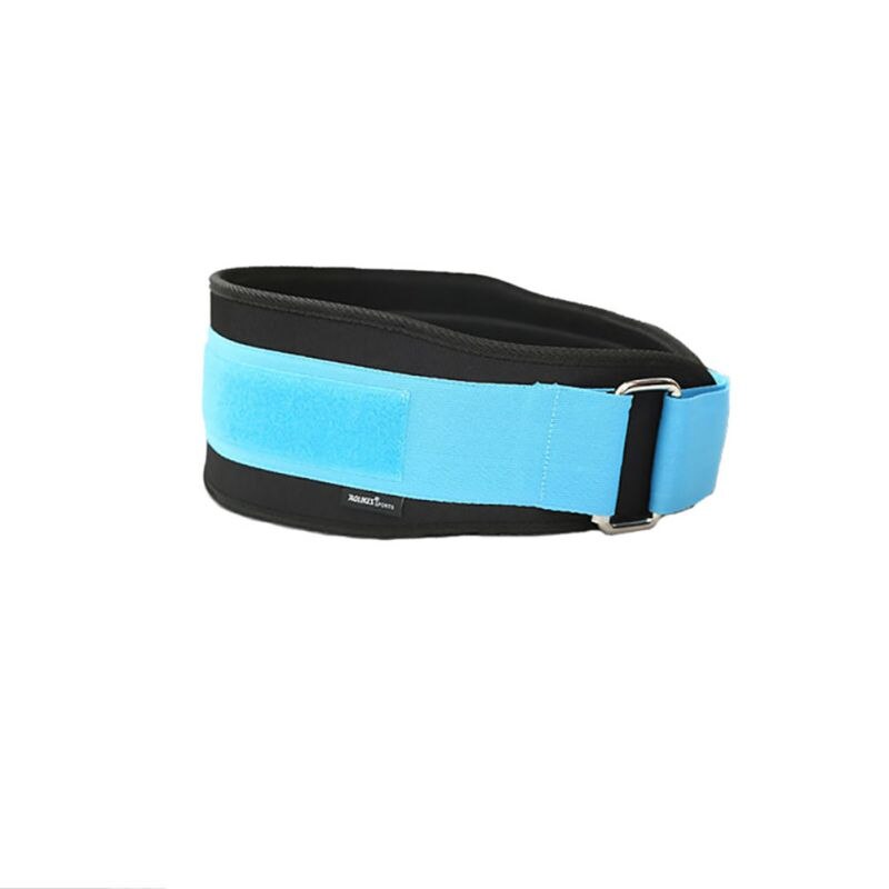 Sport Weightlifting Waist Support Belt for Men Lumbar Back Support Gym Body building Fitness Squat Belt Barbell Dumbbel Training: Blue / M