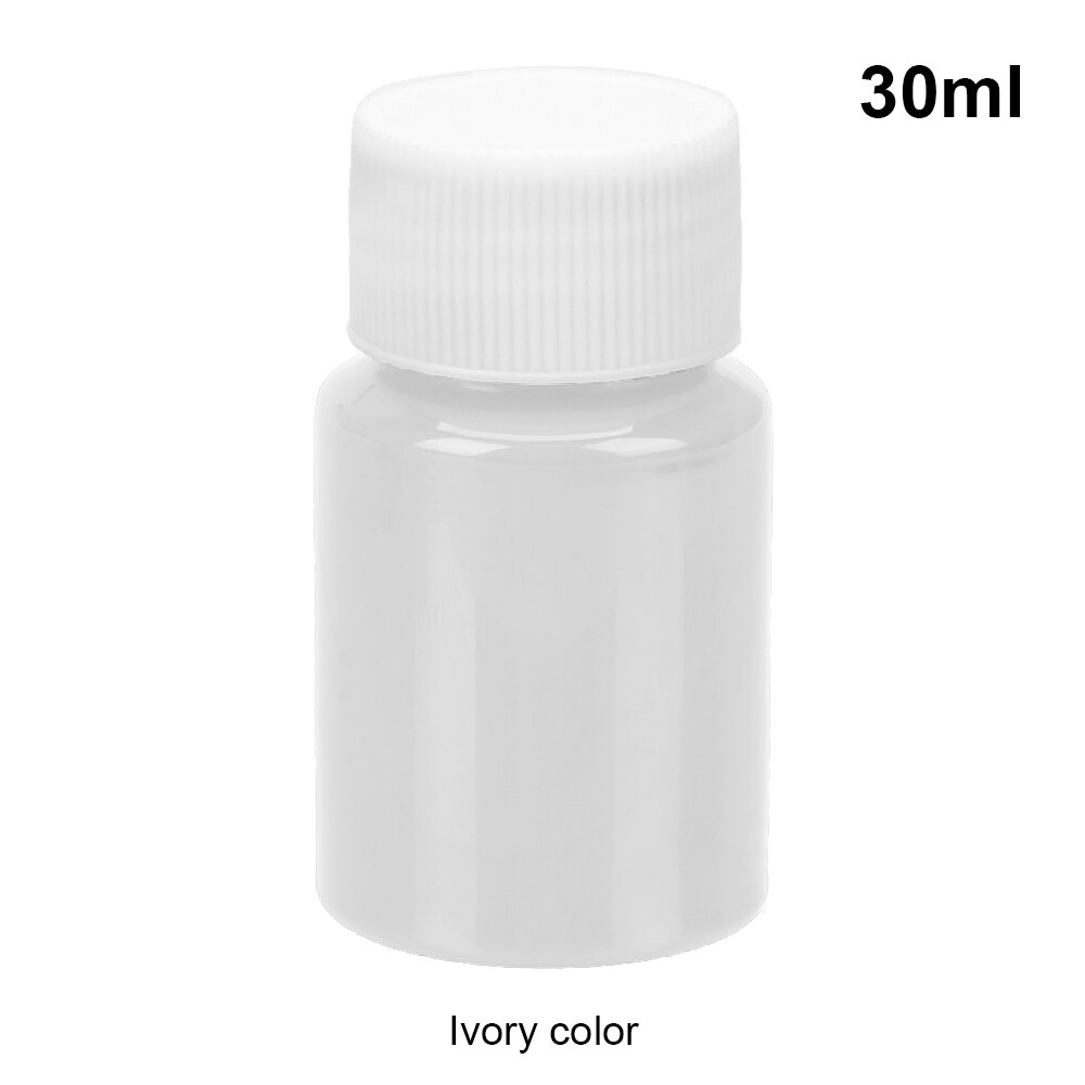 Forauto 30Ml Universele Lederen Reparatie Tool Autostoel Sofa Jassen Holes Scratch Scheuren Leer En Vinyl Restorer Geen Warmte vloeibare: Ivory white