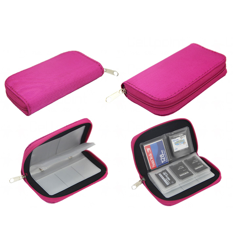 Memory Card Storage Carrying Pouch Case Holder Wallet for SD SDHC MMC Micro SD Card Carrying Zipper Pouch Storage Bags: Sky Blue