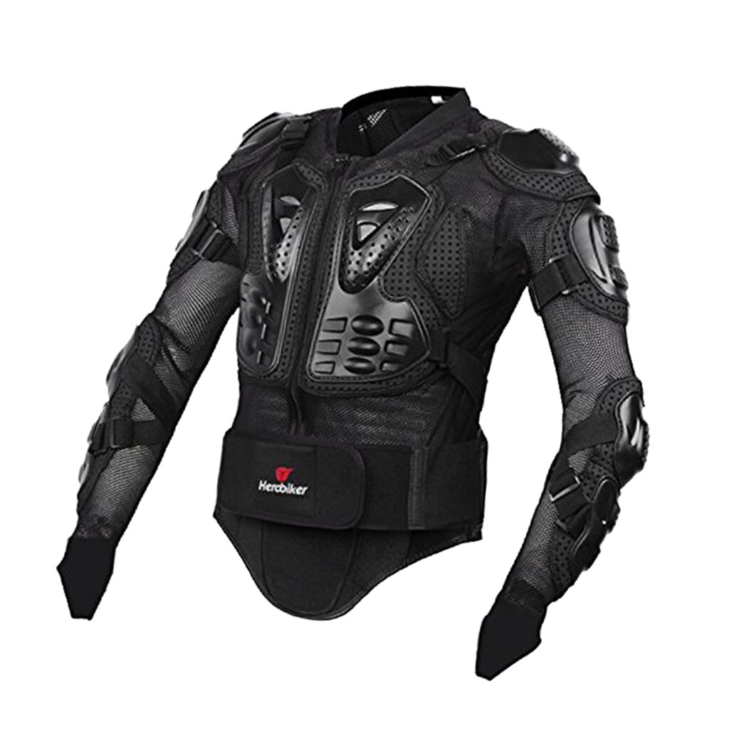 HEROBIKER Elastic Full Body Motorcycle Armor Protective Jacket Spine Motocross Armor Vest Chest Gear Clothing Protection S- 3XL