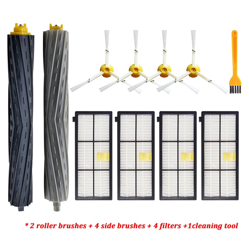 Filter Brush for iRobot Roomba 990 980 960 900 896 890 886 880 880 871 870 865 866 865 860 800 Series Accessories Wheel Kit: HXL2115