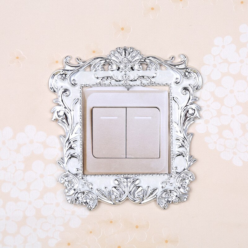 Pegatina de interruptor de hoja acrílica, accesorios de pegatina de pared, cubierta de decoración de enchufe para interruptor, sala de estar, Hotel, decoración de encendido y apagado: 1