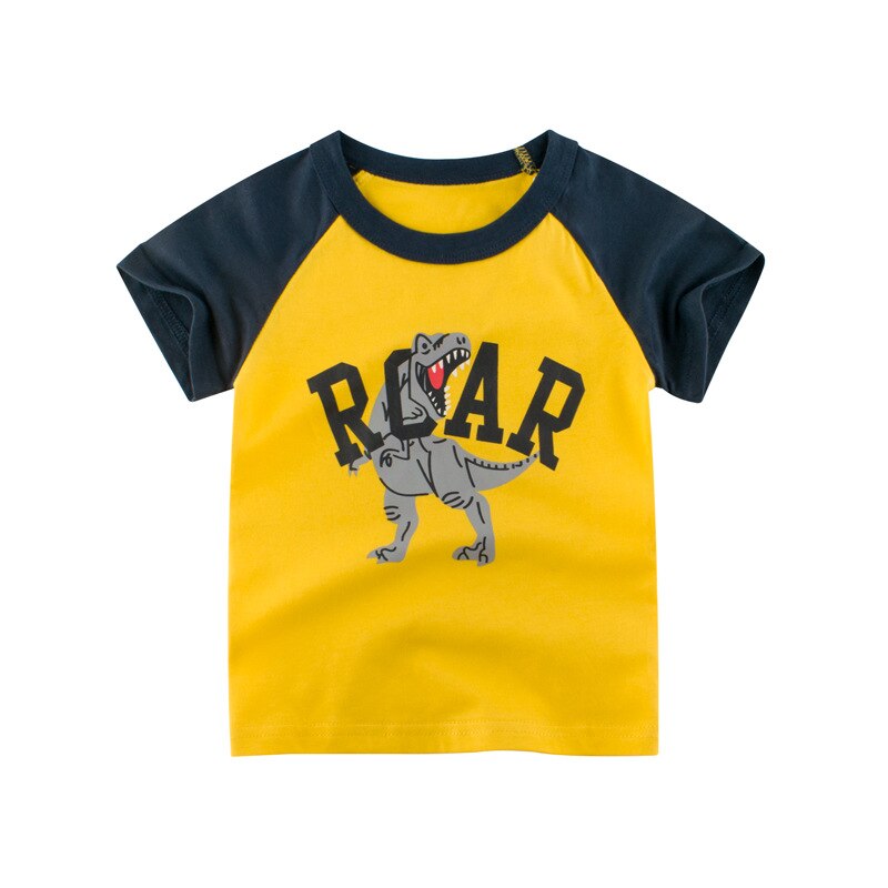 Kinder t-shirt voor jongens t-shirt dinosaurus katoenen topjes kinder t-shirts voor meisjes kinder jongen t-shirt verjaardag t-shirt: 9917 / 2t