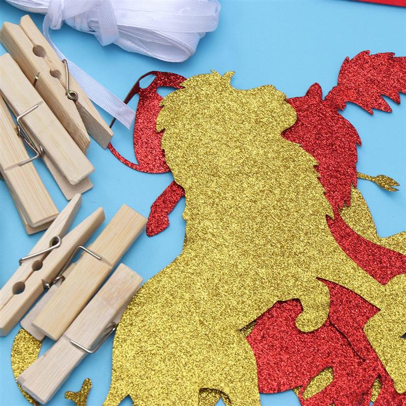 Circus Theme Bunting Banner Happy Birthday Photo Bunting Garland Decor Party Supplies for Kids Birthday