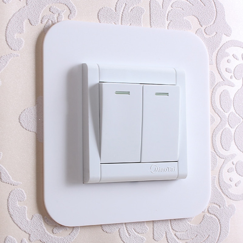 Prosta anty-brudna klamra typu nieprzylepna akrylowa naklejka strąk włącznik ochronny robić domu salon pyłoszczelna ochronna