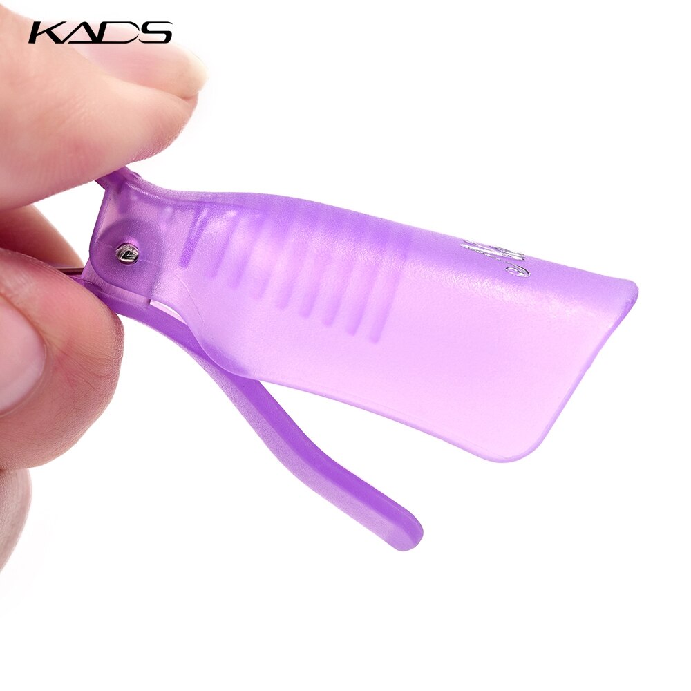 Kads 10 stuks/pak plastic nagelgereedschap acryl nagelkunst afweekmiddel uv gel nagellakremover wrap clip kap nagels voor nagelproduct