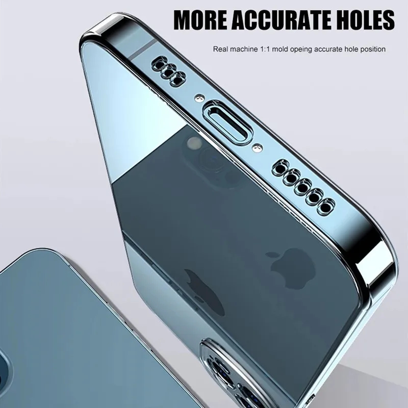 Funda transparente de silicona TPU para iPhone, carcasa trasera transparente para modelos 11, 12, 13 Mini, 14, 15 Pro, Xs Max, X, XR, 8, 7, 6, 6s Plus, SE , 2022