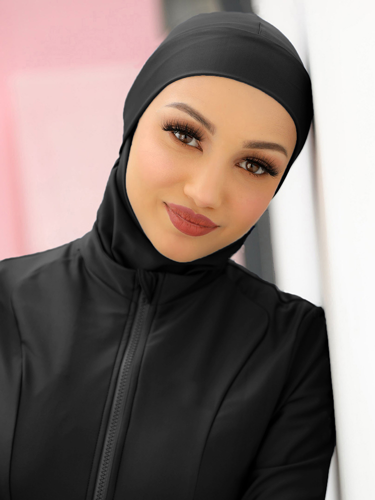 1 STKS Zwemmen Hijab Vrouwen Zomer Strand Instant Tulband Cap