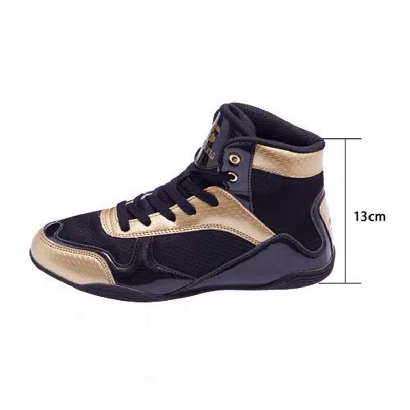 Transpirable zapatos de lucha de los hombres Ligtht Fghting boxeo zapatos para Hombre Zapatos de malla de boxeo talla de zapatillas 36-47 atléticos zapatillas de deporte: Low / 11.5