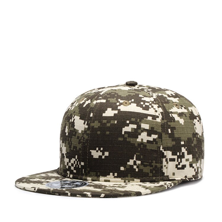 Sommer baseball kasketter mænd camouflage hip hop 5 panel snapback hat til kvinder touca gorras planas casquette chapeau 18 stile: W121