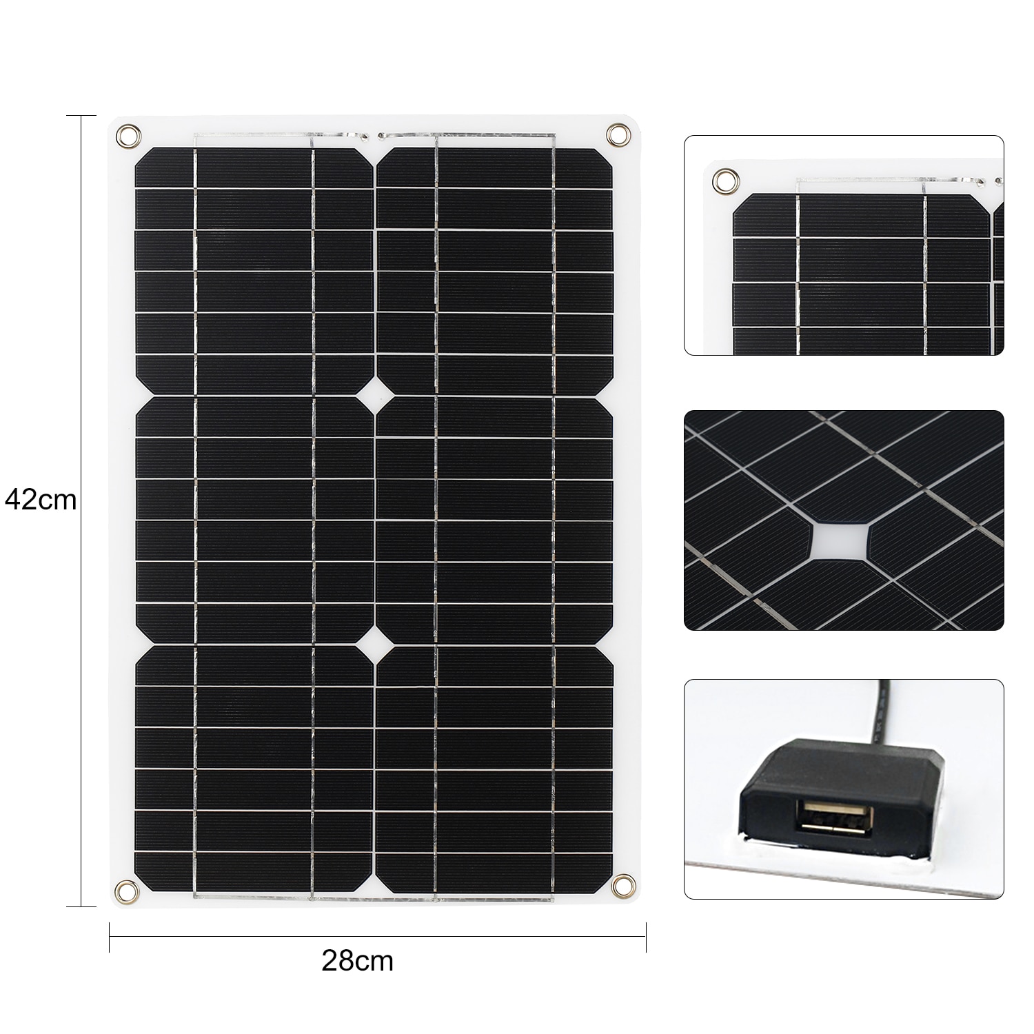 180w 12v solpanelsæt 1/2 usb-port off grid monokrystallinsk modul lcd-skærm med 20a solopladningsregulator