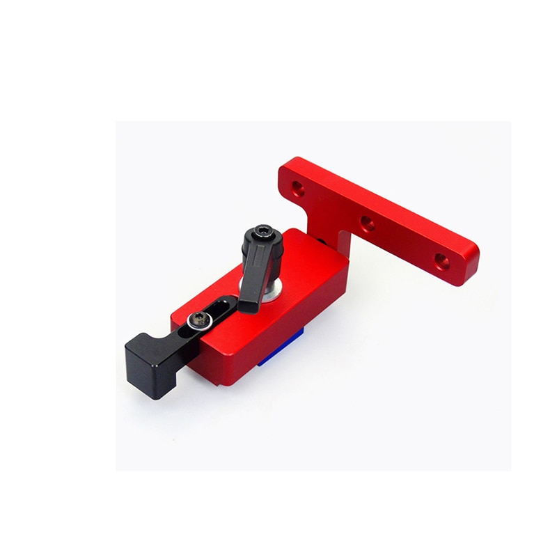 Flip Stop Aluminium Mijter T-Track Stop met Verstelbare Schaal Mechanisme voor 45mm T-track Standaard T slot Mijter Track Stopper