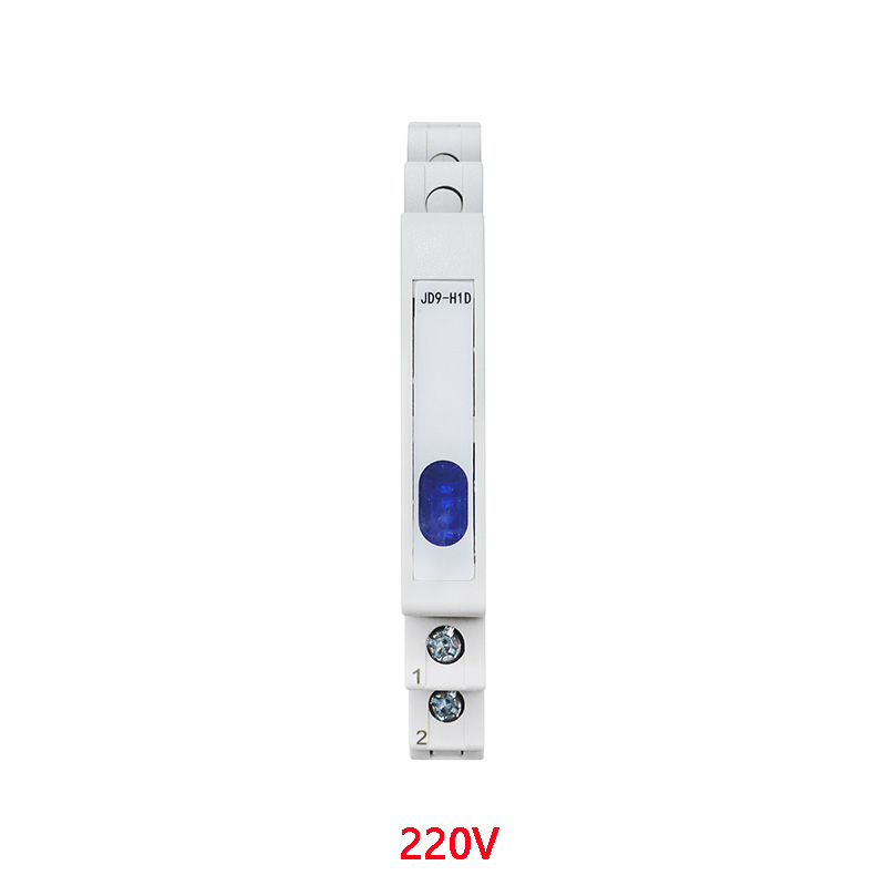 Din Rail Indicator Light 230V AC/DC Modular Din Rail Lamp Indicator Light JD9 50/60Hz Single Light Dual Lamp: WHITE