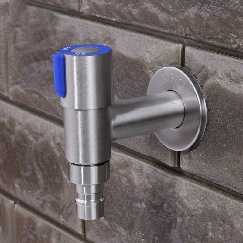 304 stainless steel Washing Machine Faucet bibcock Laundry Mop Pool Tap Dual Handles washing machine taps SC994