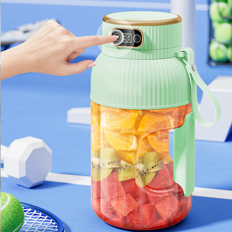 Multifunktionell bärbar juicepresskopp med digital display usb fruktmixers juicepressar elektrisk juicepress blender fruktjuicekopp