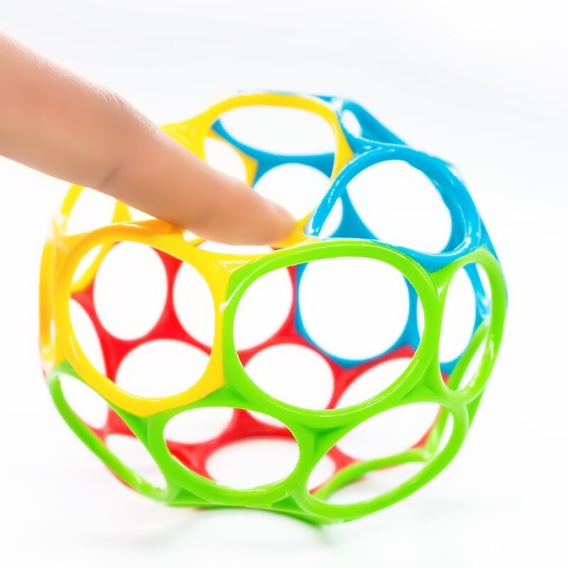 Hand Bell Fun Beet Vangst Gat Kinderen Speelgoed voor Pasgeborenen Grote Rammelaars Ontwikkelen Baby Intelligence Grijpen Tandvlees Golf Bal