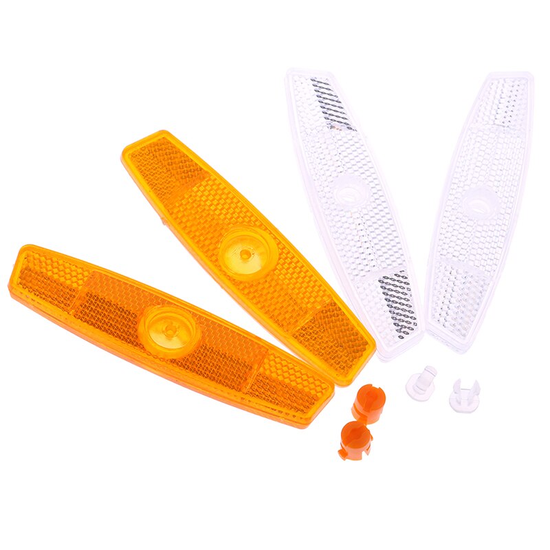 2 Stuks Geel/Wit Fiets Spaken Reflecterende Strips Fiets Reflectoren Fiets Waarschuwingslampjes Spoke Verlichting Levert