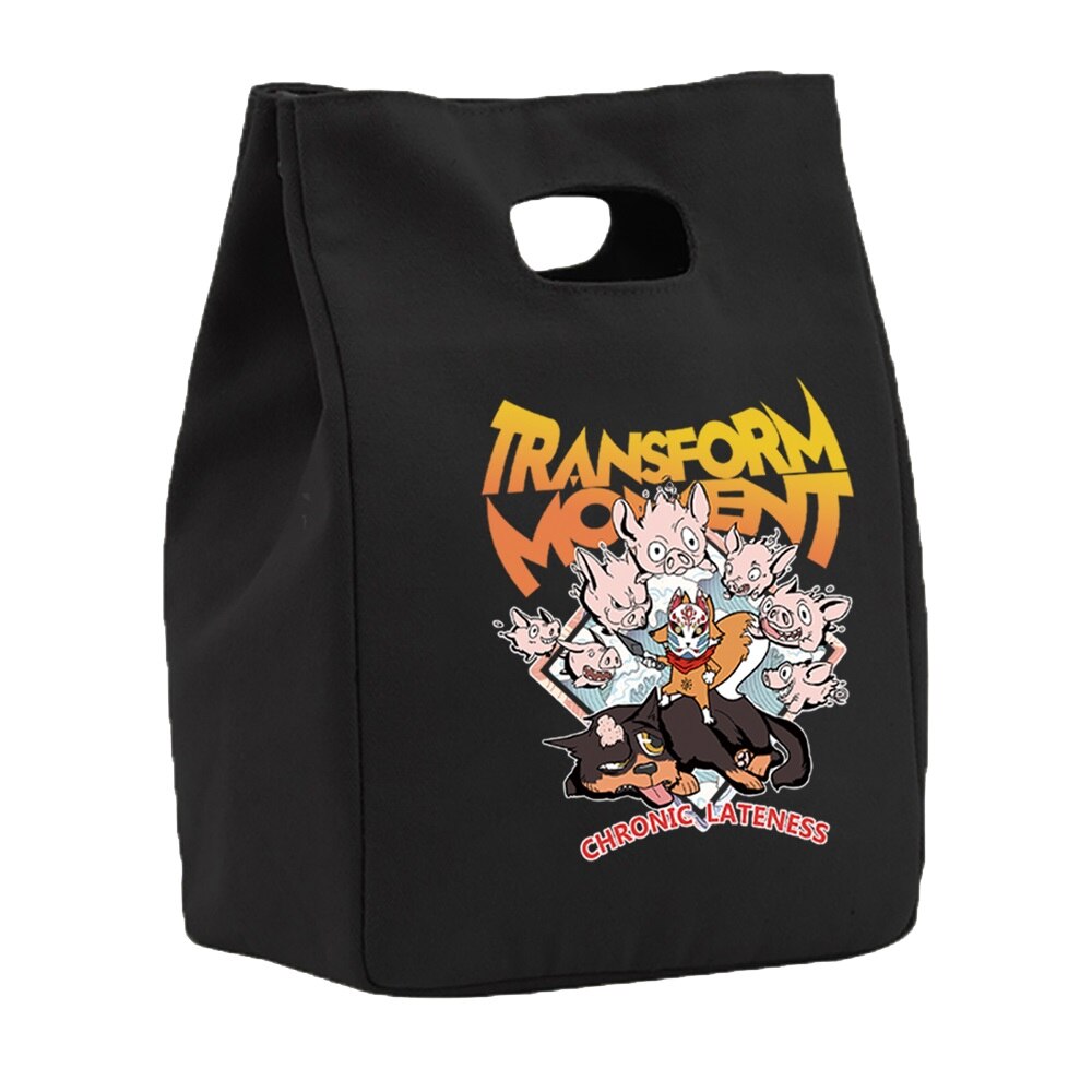 Isolierung Mittagessen Lebensmittel Isolierung Kühler Taschen Magnetische Geschmack Leinwand Tasche Zinn Folie Lebensmittel Taschen Tragbare Multifunktions Drucken Eco Tasche: 5Maske011