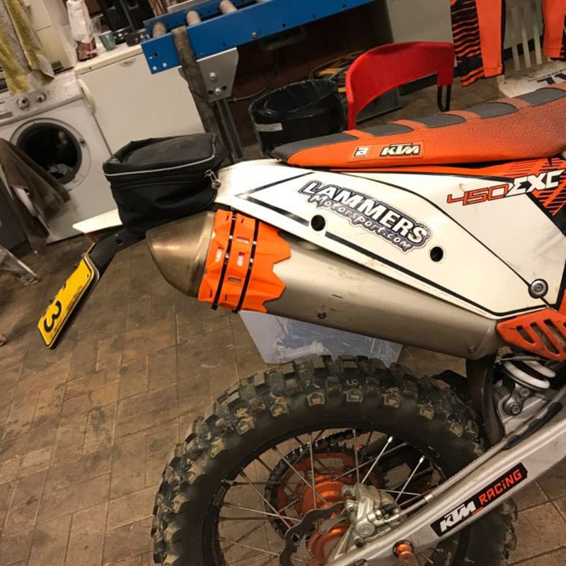 Pakoputken äänenvaimennin putken suojus suojus ktm exc sx sxf 125 200 250