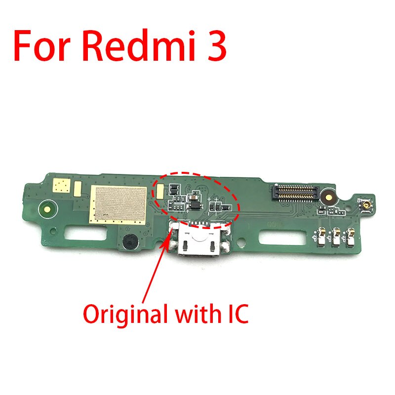 Redmi 4X Usb Opladen Dock Plug Socket Port Connector Voor Xiaomi Redmi 4X 4 4A 3S , 100%: Redmi 3 - Original