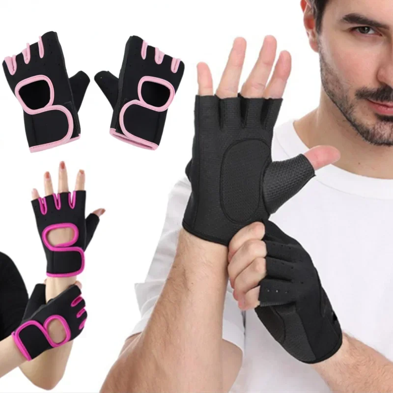 Männer Frauen Fitness Handschuhe Gewichtheben Fitnessstudio Radfahren Yoga Bodybuilding Ausbildung Dünne Sommer Atmungsaktive Nicht-Unterhose Halbe Finger Handschuhe