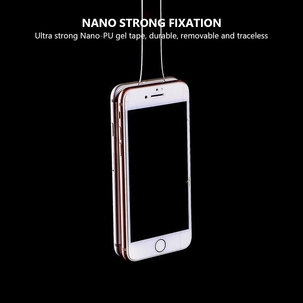 Nano-tape Washable Reusable Double-Sided Tape Adhesive Nano Traceless Sticker Removable Universal Disks Glue 1/2/3/5M