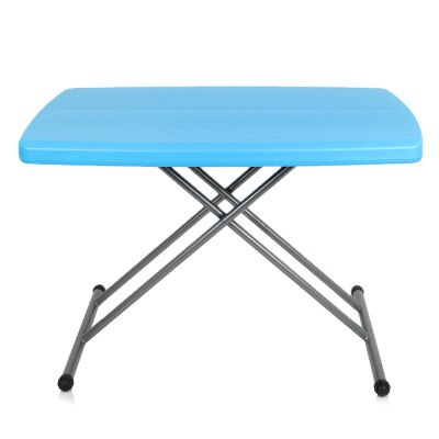 Simple Folding Dining Table Household Tables Plastic Folding Tables: blue