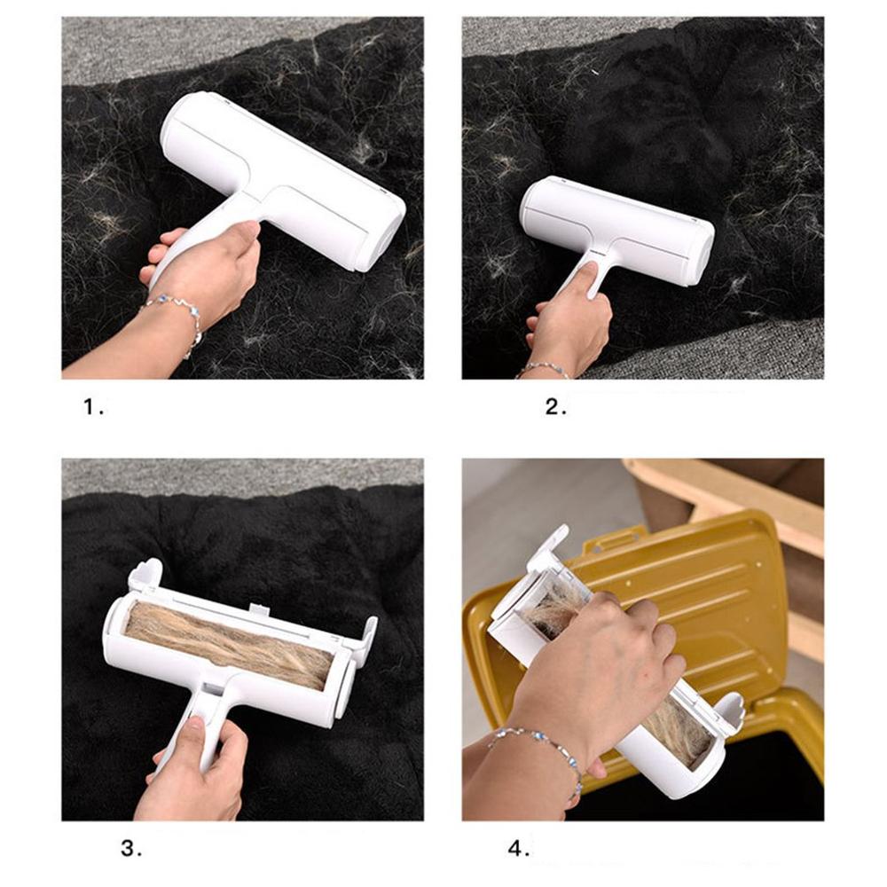 Pet Hair Remover Reusable Plastic Dog Cat Hair Cleaning Brush Removing Pet Hair Remover Roller Pet Hair Cleaning Tool