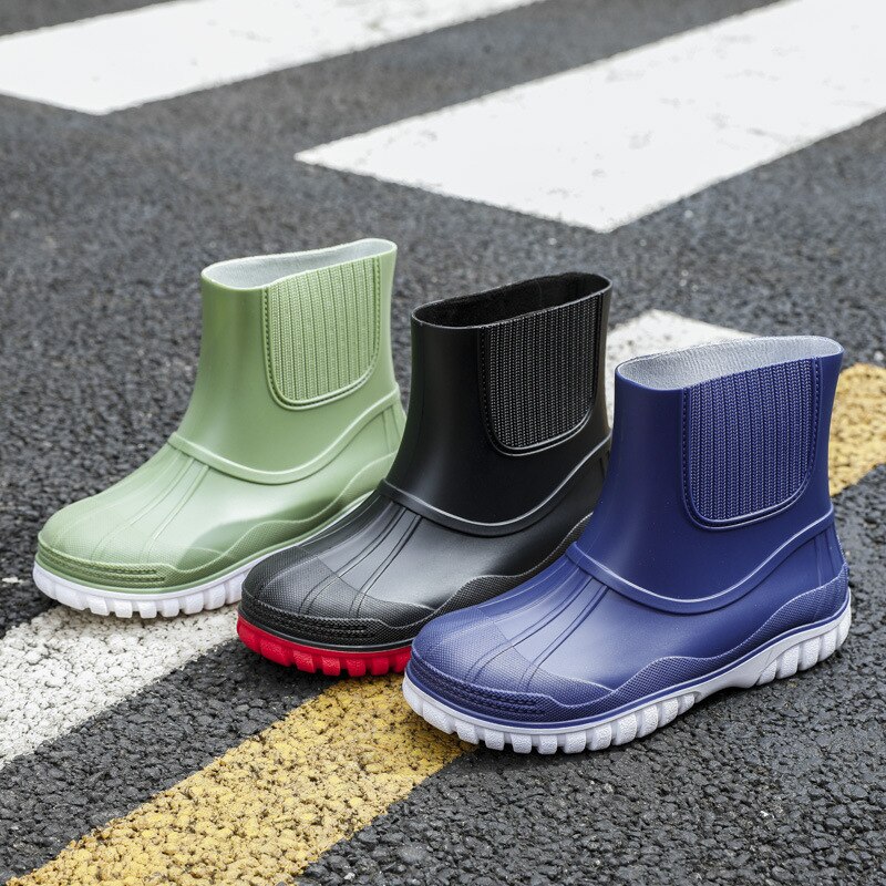 Chaussures hautes en Pvc pour hommes, imperméables, confortables, 2022