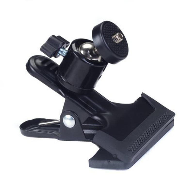 Metal Tripod Heads Multi-function Clip Clamp Holder Mount with Standard Ball Head 1/4in Screw for Clamp Photography Accessories