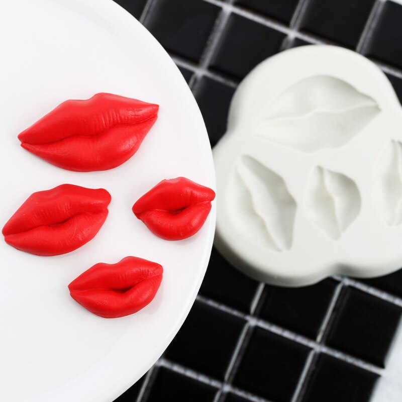 Yueyue Sugarcraft Lippen kuchen dekorieren Werkzeug gumpaste zucker bilden Fondant silikon backform