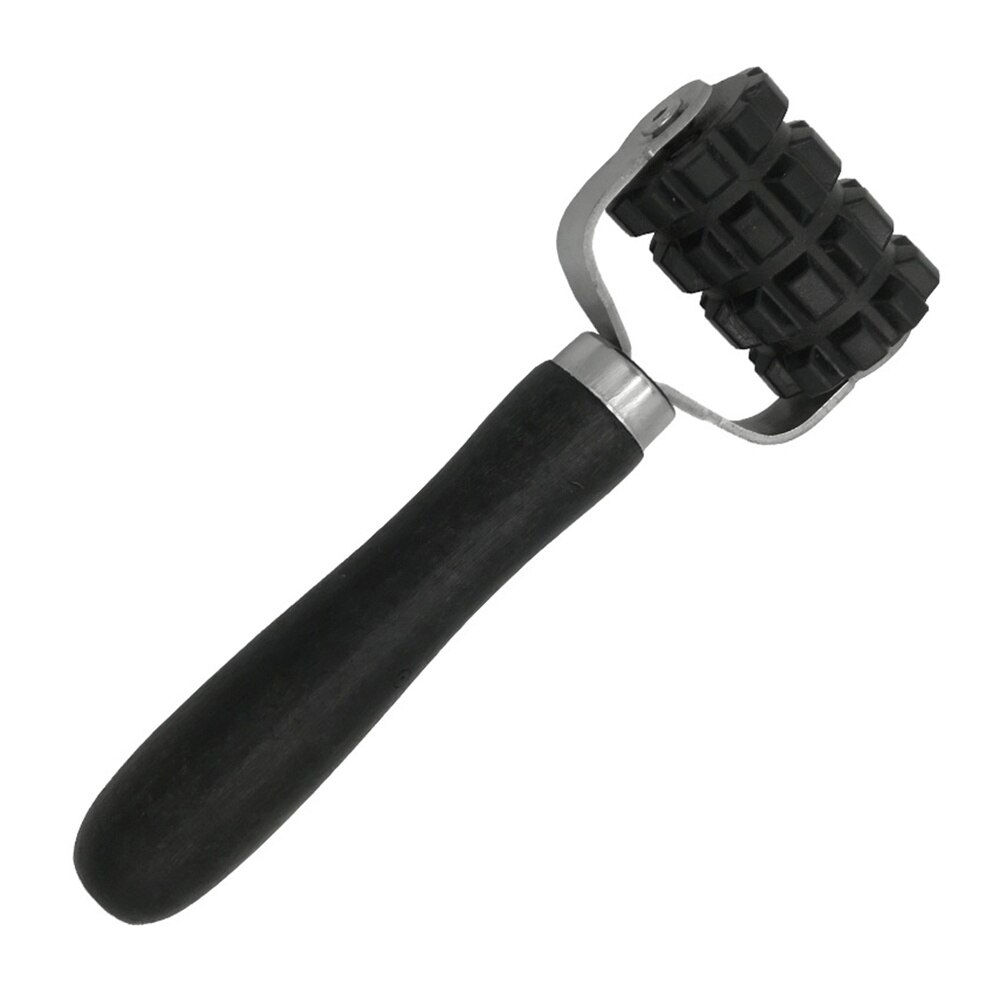 Car Sound Deadener Application Rolling Wheel Rubber Roller Noise Insulation Deadening Reducing Tool (Black)
