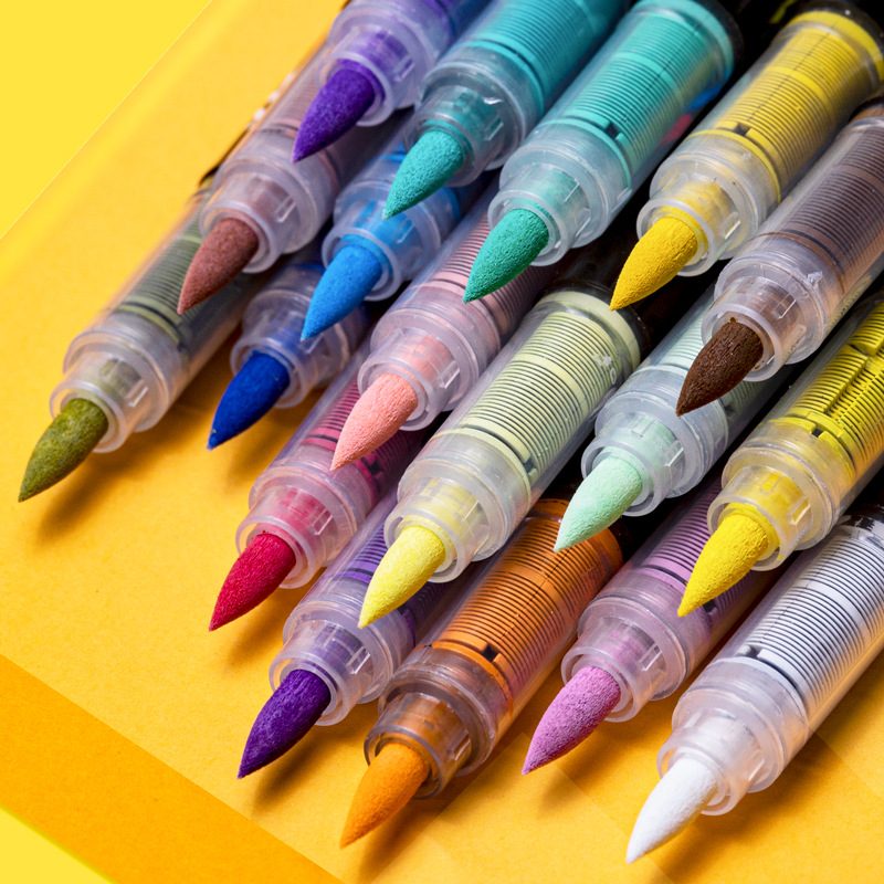 Guangna Acrylic Painting Markers Set Plumones 72/60/48/36/24/12 Colors Soft Brush Pen Marcadores Drawing Graffiti Art Supplier