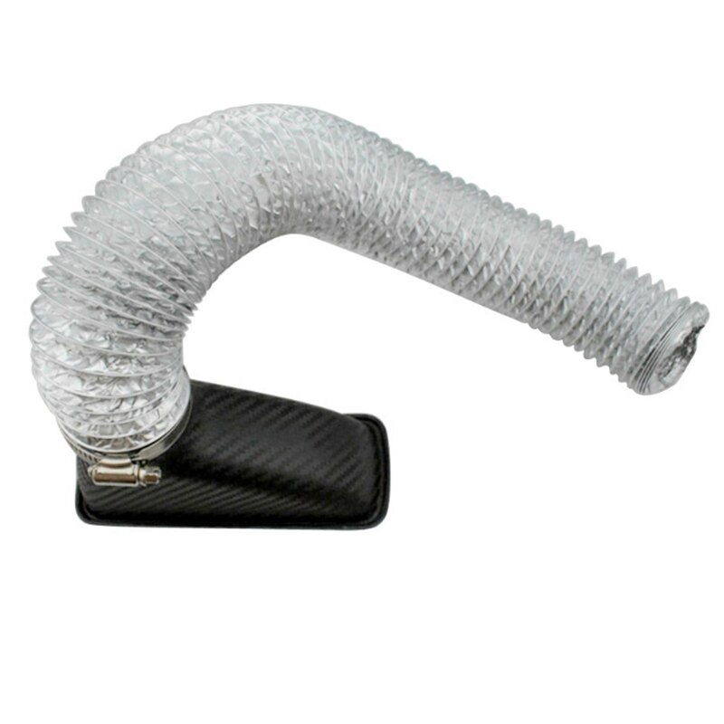 Car Cold Air Intake System Kit Air Filter Auto Front Bumper Turbo Air Intake Pipe Turbine Inlet Pipe Air Funnel Kit