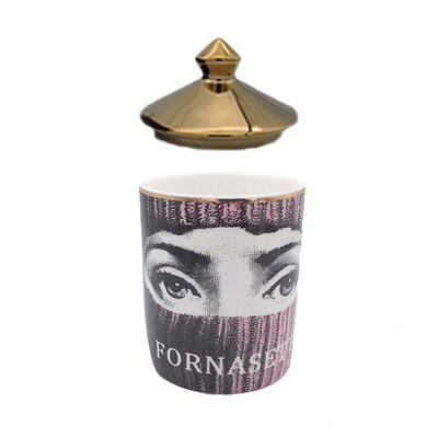 Decorative Jar Make-up Pen Jar Brush Holder Candle Holder Jewerlly Makeup Storage Jar Ceramic Crafts Home Decoration Pen Holder: 11