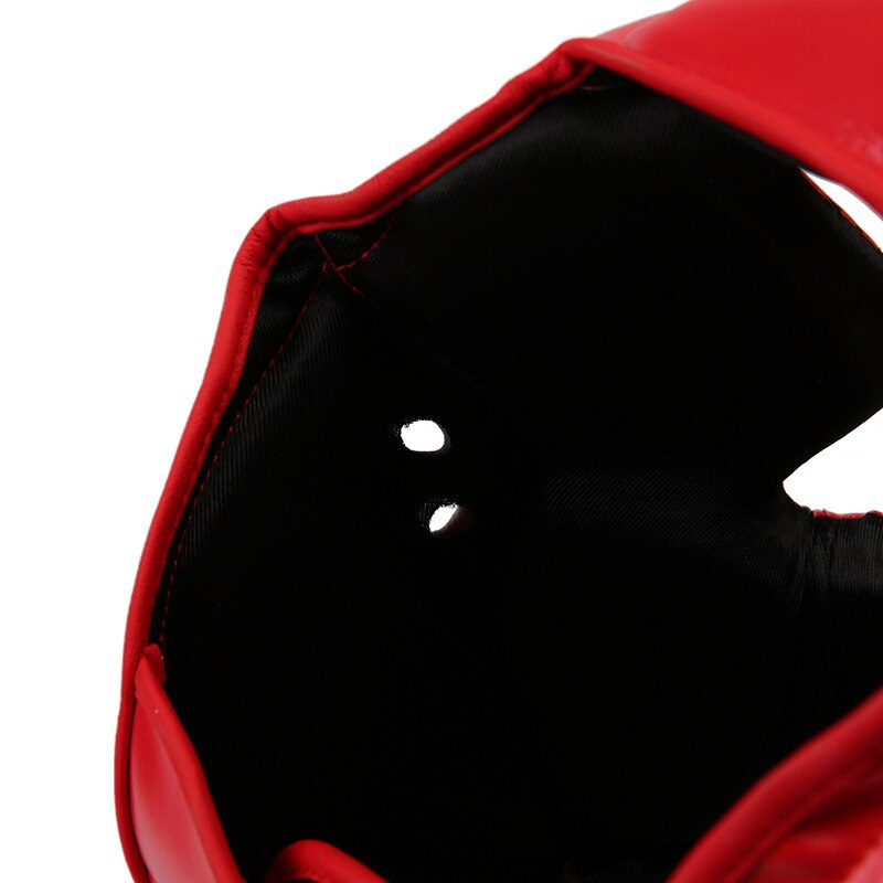 Casque de protection de lutte taille réglable en cuir souple protecteur de tête pour la boxe YA88