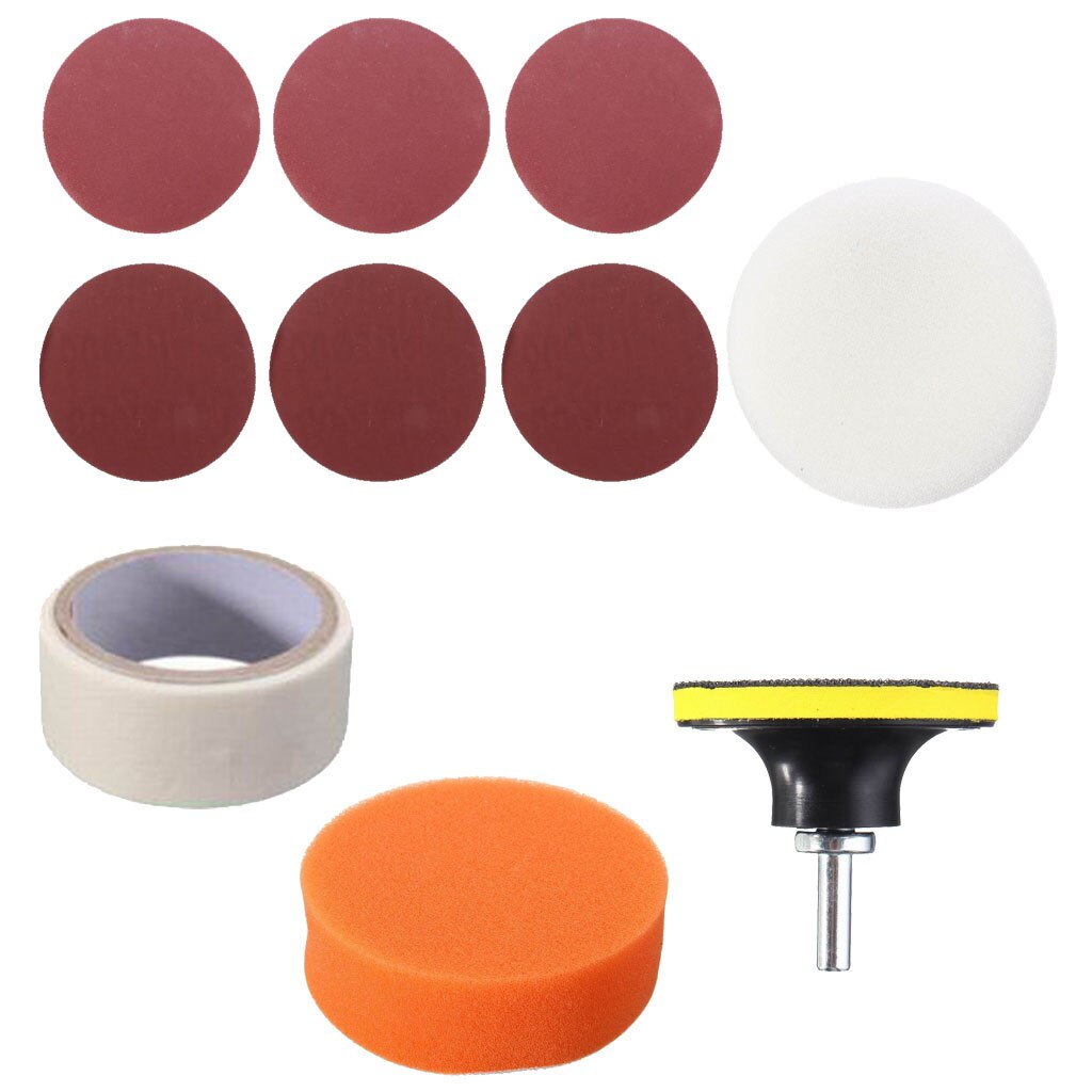 Universal Car Vehicle Headlight Lamp Lens Clean Polishing Tool Kit