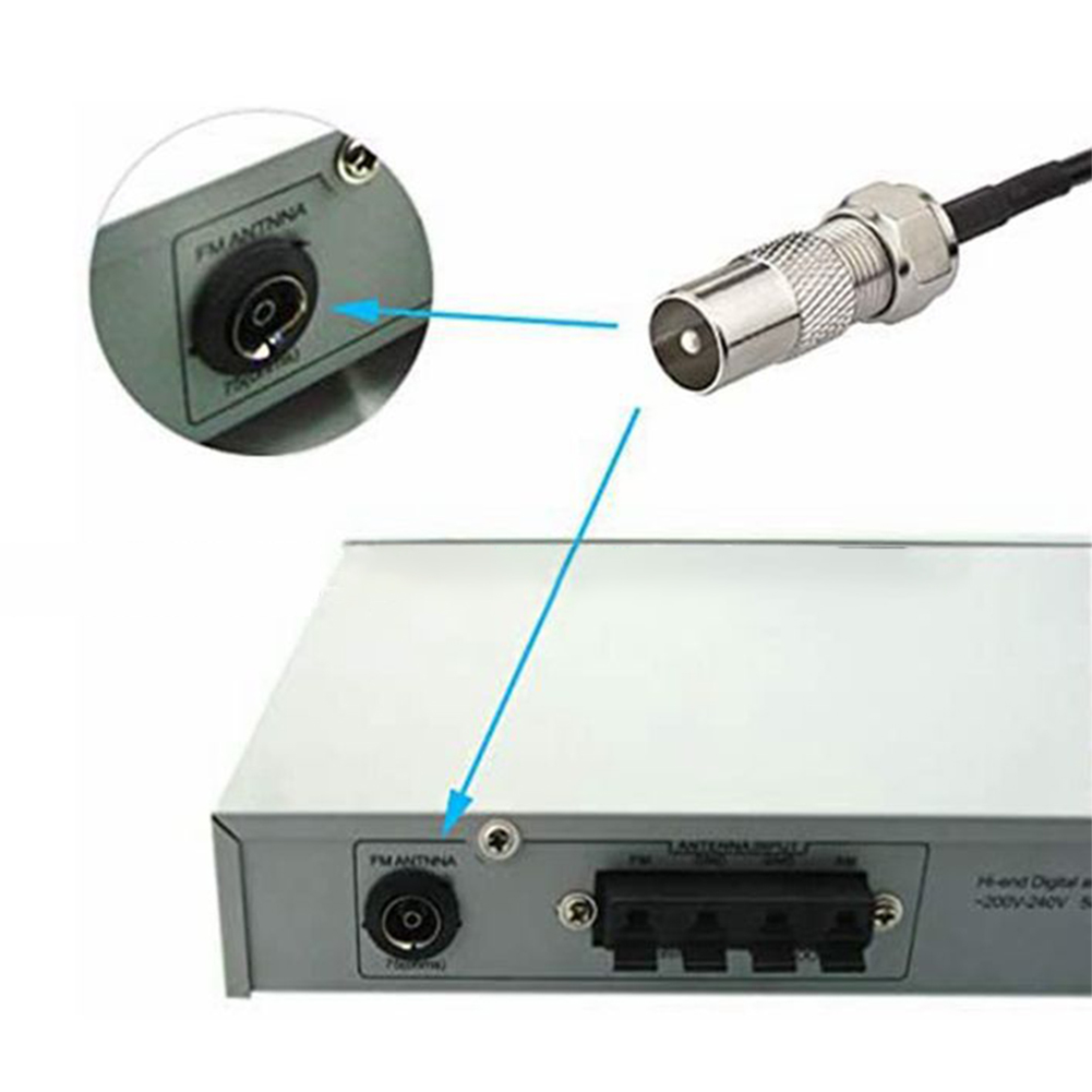 Universal Car Stereo AM FM Dipole Antenna 75 Ohms FM Sheep Horn Antenna Car Dipole Antenna for Vehicle Car Truck SUV