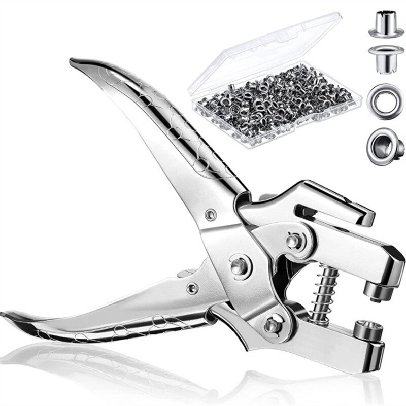 500 Sets Grommet Kit,Grommet Setting Tool Metal Eyelets Set with Install Tool Kit in Storage Box ,Leather Crafts DIY Projects: 301 Pcs