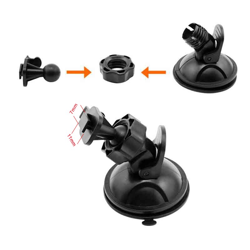 original Dvr Suction Cup Bracket for Xiaomi Yi Car Dvr Genuine Sucker Dash Cam Suction cup holder of Car Dvr Camera