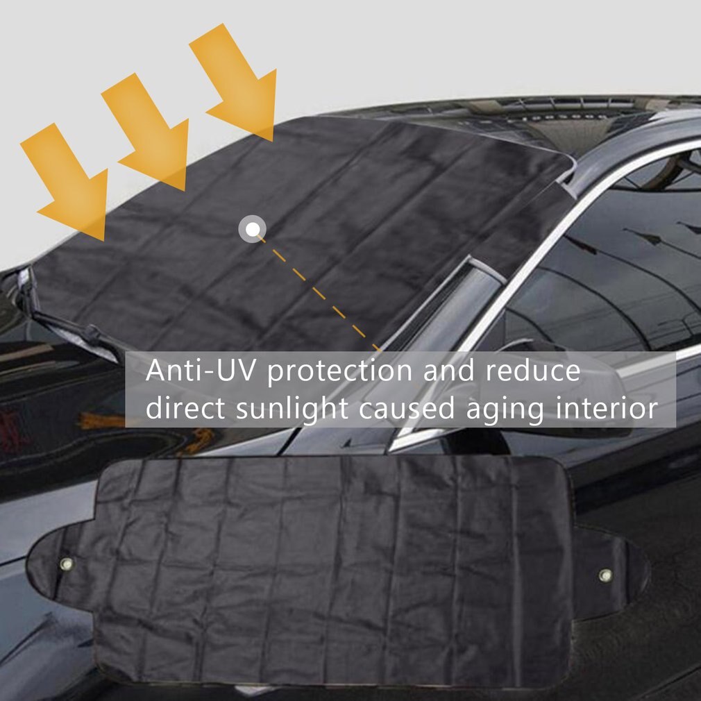 170*95cm skjold bil dækker anti is sne frost uv beskytte forrude skygge dæk støvbeskytter automatisk frontrude skærmdæksel