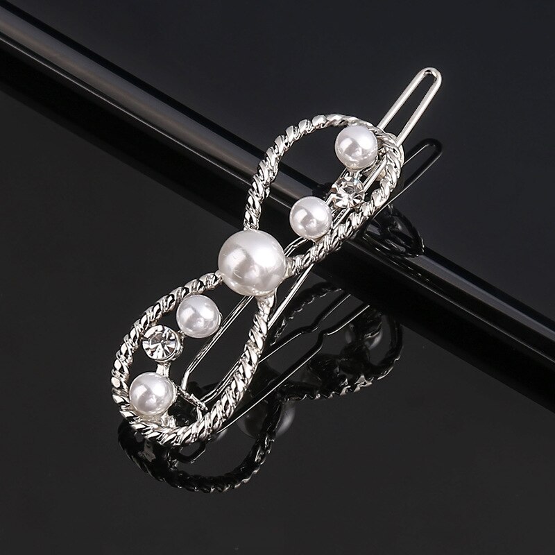 Presentes de cabelo de pérolas padrão geométrico, acessórios de cabelo para meninas, presente, 1 peça: 14