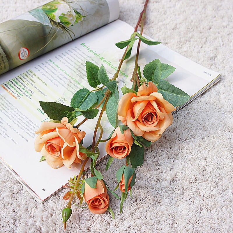 Koreansk drømmende #39 silke kunstige blomster valentinsdag bryllup blomster