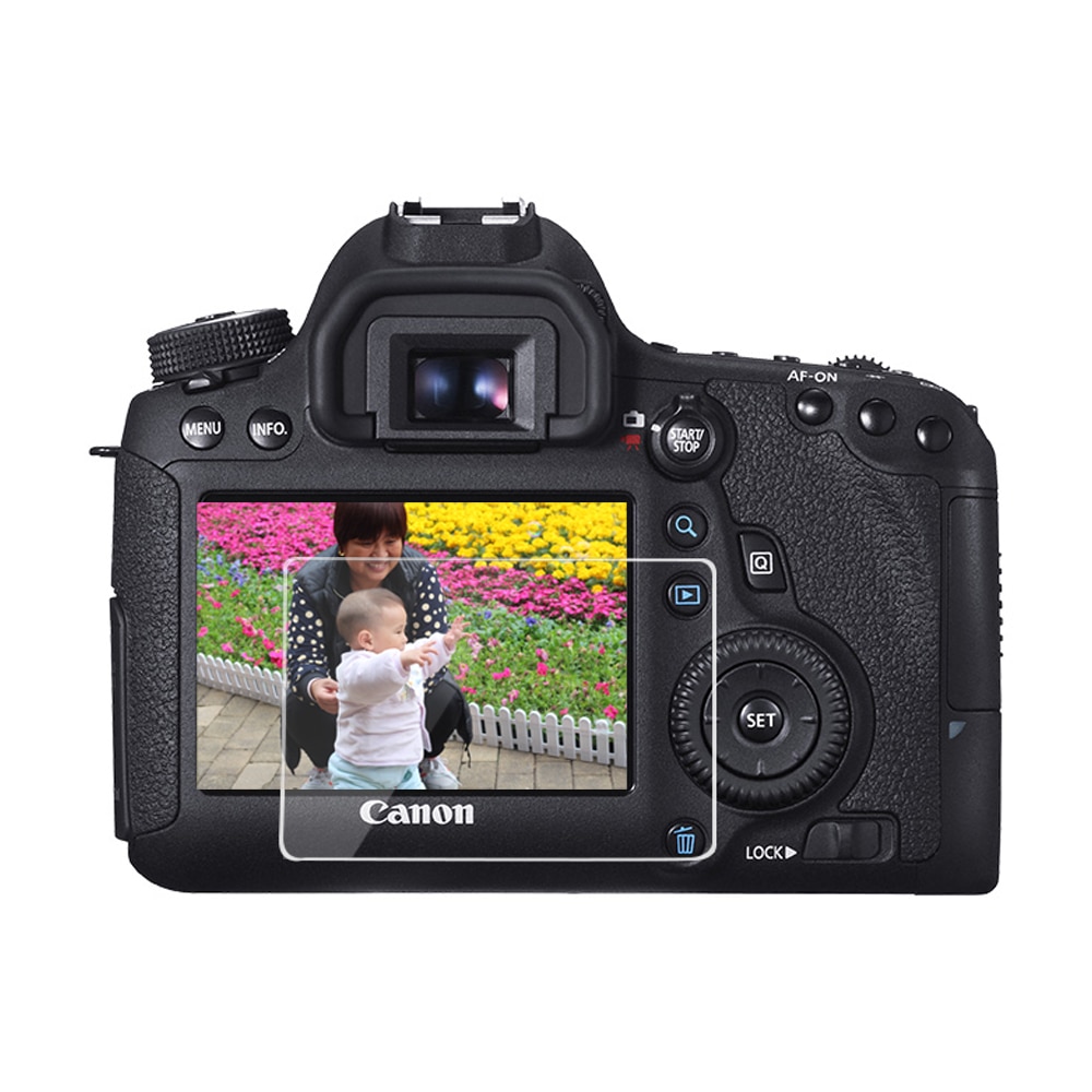 Protector de pantalla para cámara Canon EOS 70D/80D/90D/700D/750D/760D/77D/800D 6D/7D, vidrio templado, película protectora LCD, HD